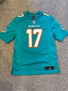 Nike Miami Teal and Orange NFL Jersey Collar